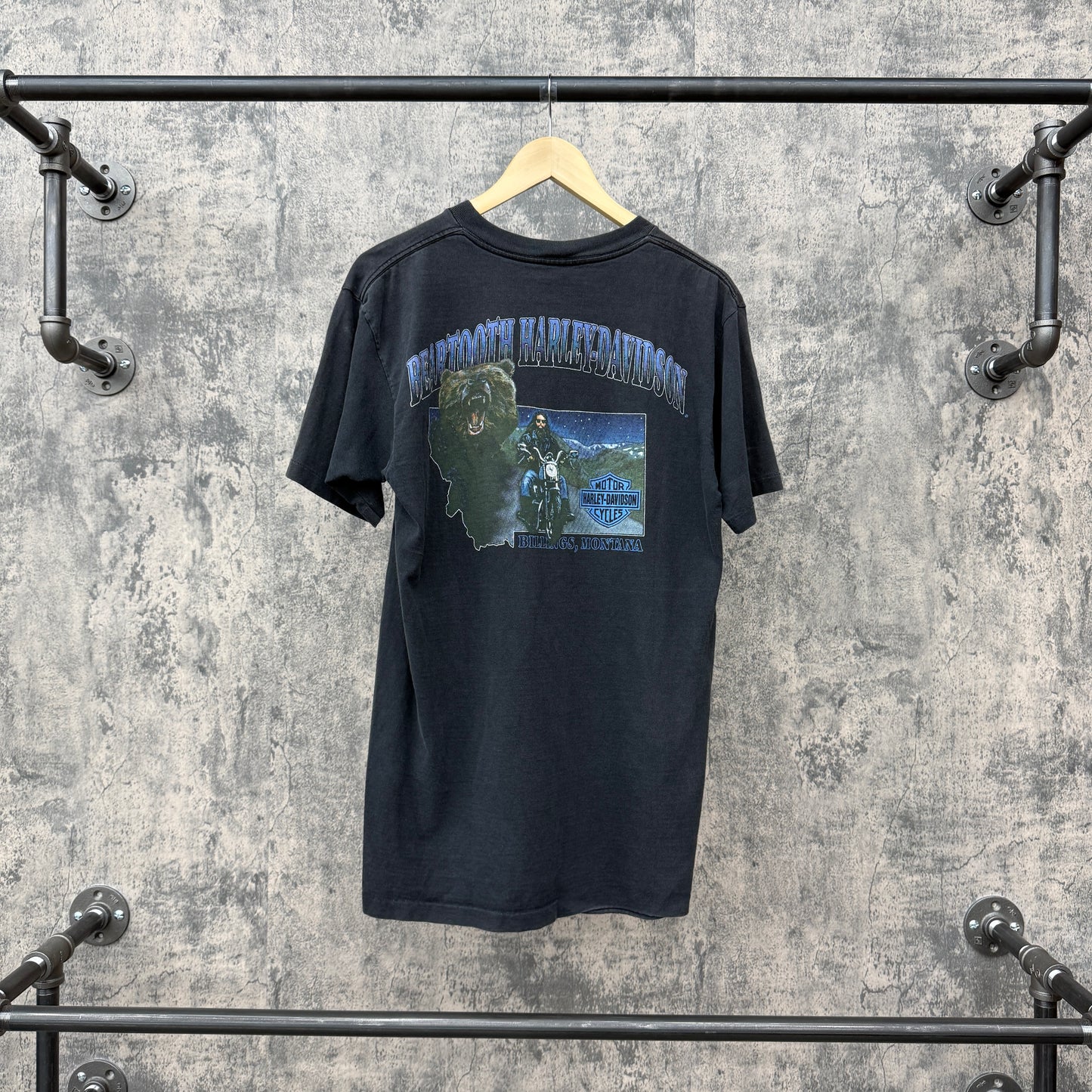 90s Harley Billings Montana Eagle/Grizzley Home of the Free SZ S/M