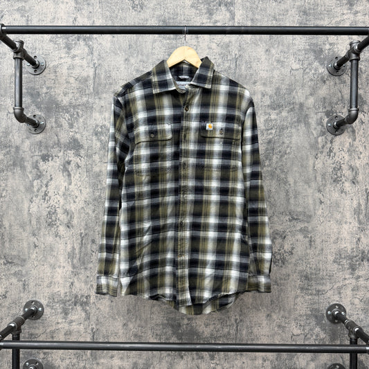 Carhartt Flannel Black/Grey/Olive Carhartt Tag SZ S