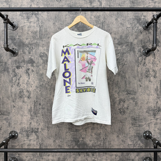 Karl Malone 1991 Skybox Tee SZ M