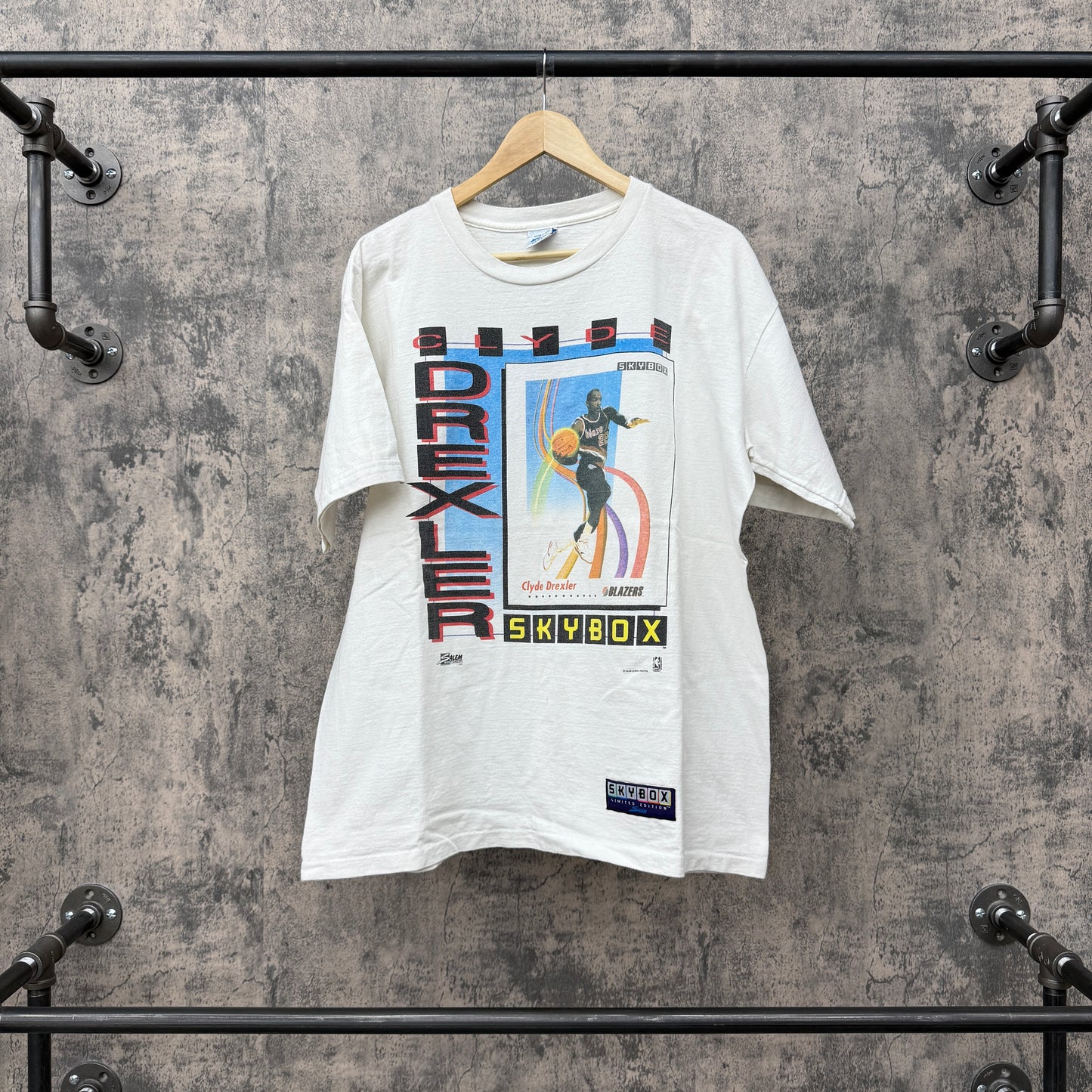 1991 Clyde Drexler SkyBox Tee SZ XL