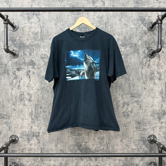 Vintage Wolves Nature Tee Anvil Red Bar SZ XL