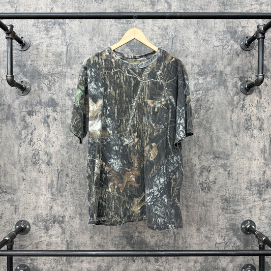 Vintage Jerzees Camo Pocket Tee SZ XL