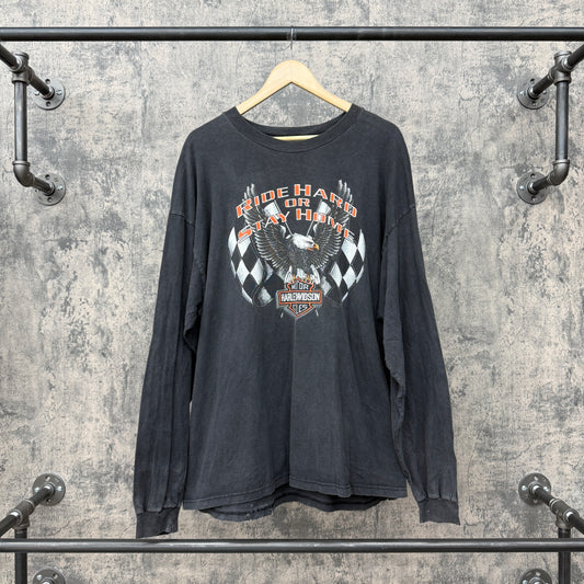 1999 Harley Ride Hard Or Stay Home L/S Mankato MN SZ XXL