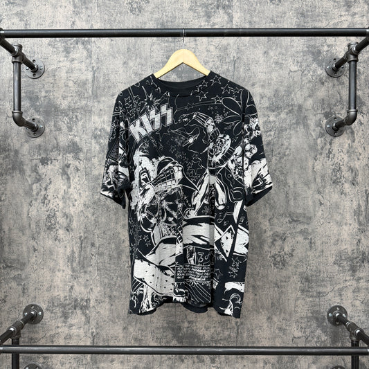Vintage Kiss AOP Tee SZ XL