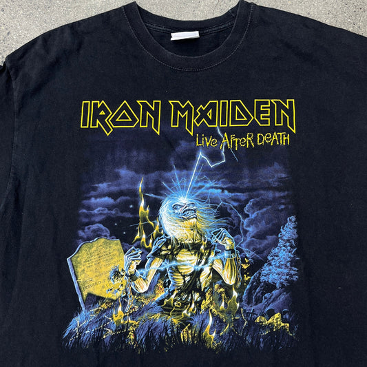 Vintage Iron Madien Life After Death Tee SZ XL