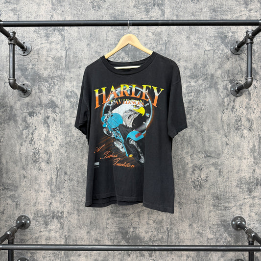 Vintage 90s Harley Eagle Timeless Tradtion Tee SZ L