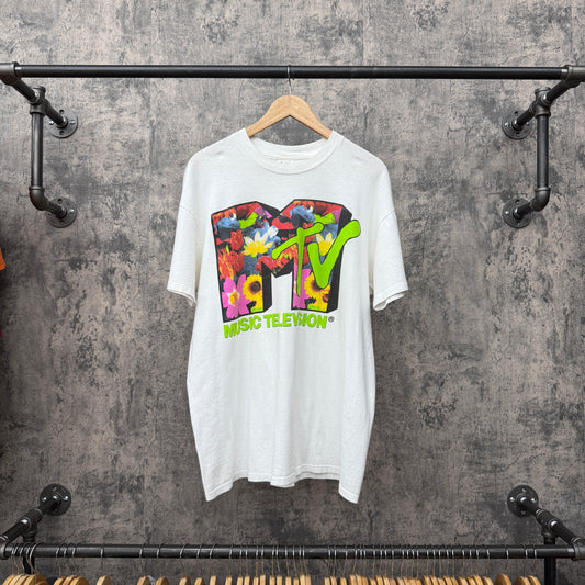 MTV Flower Print Promo Rare SZ XL