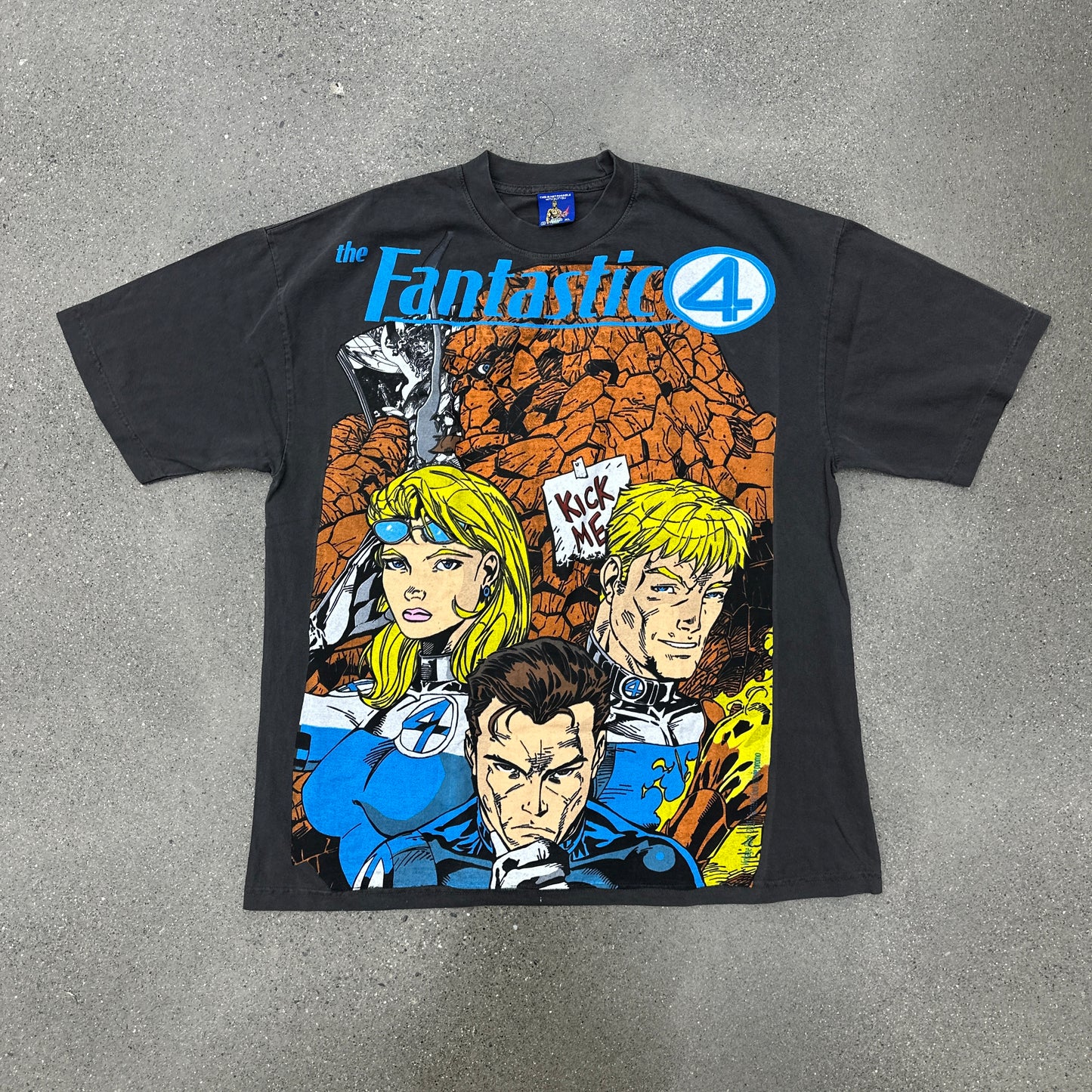 Vintage Rush Fantastic 4 Tee Grey SZ XL (NEW)