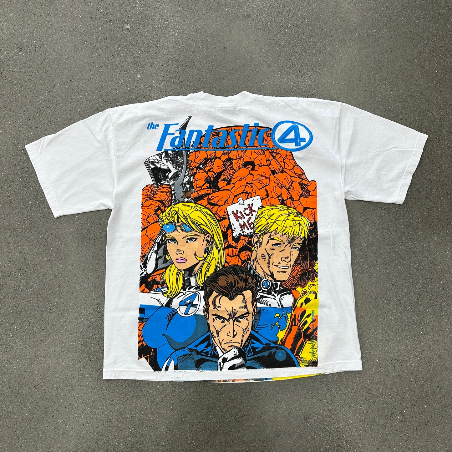 Vintage Rush Fantastic 4 Tee Flipped White SZ 2XL (NEW)
