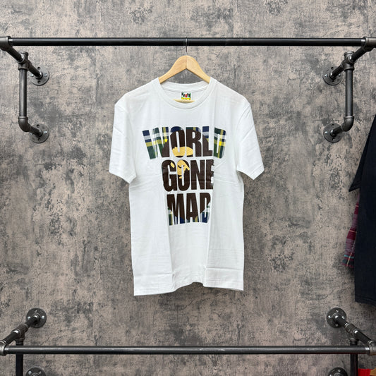 Bape World Gone Mad White SZ M