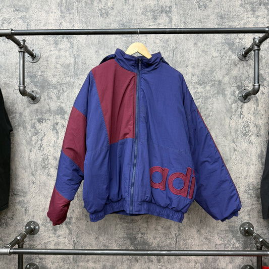 Adidas Vintage Heavy Jacket Purple Red SZ XL