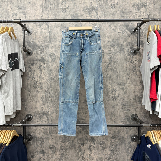 28 X 28 Key Double Knee Light Wash Denim