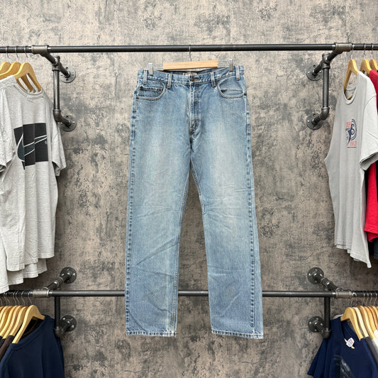 36 X 34 Levi Strauss Regular Fit Light Wash Denim