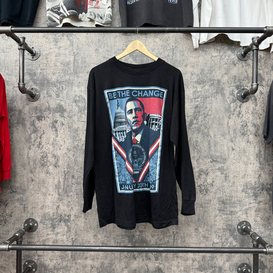 2009 Obama Be The Change L/S SZ XL