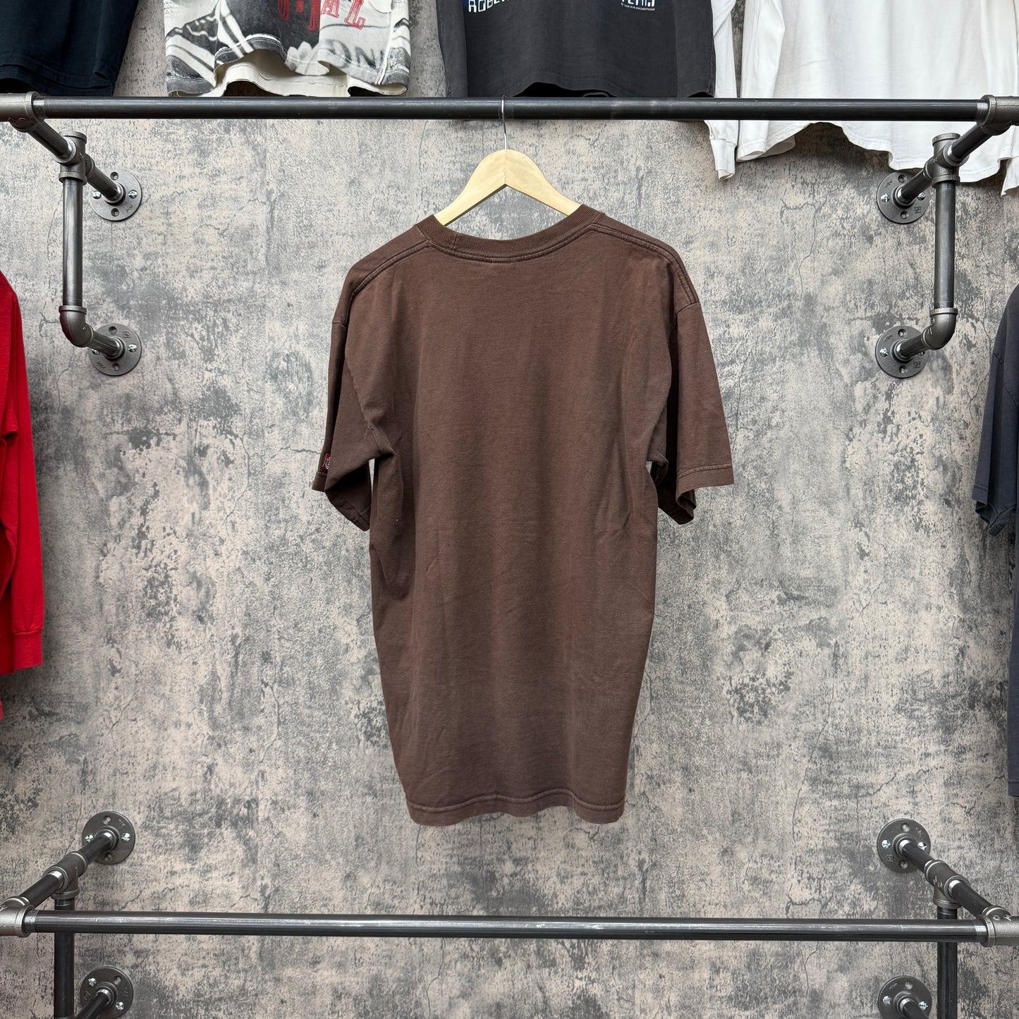 Y2K Element Skate Tee Brown W/ Blue Logo SZ L