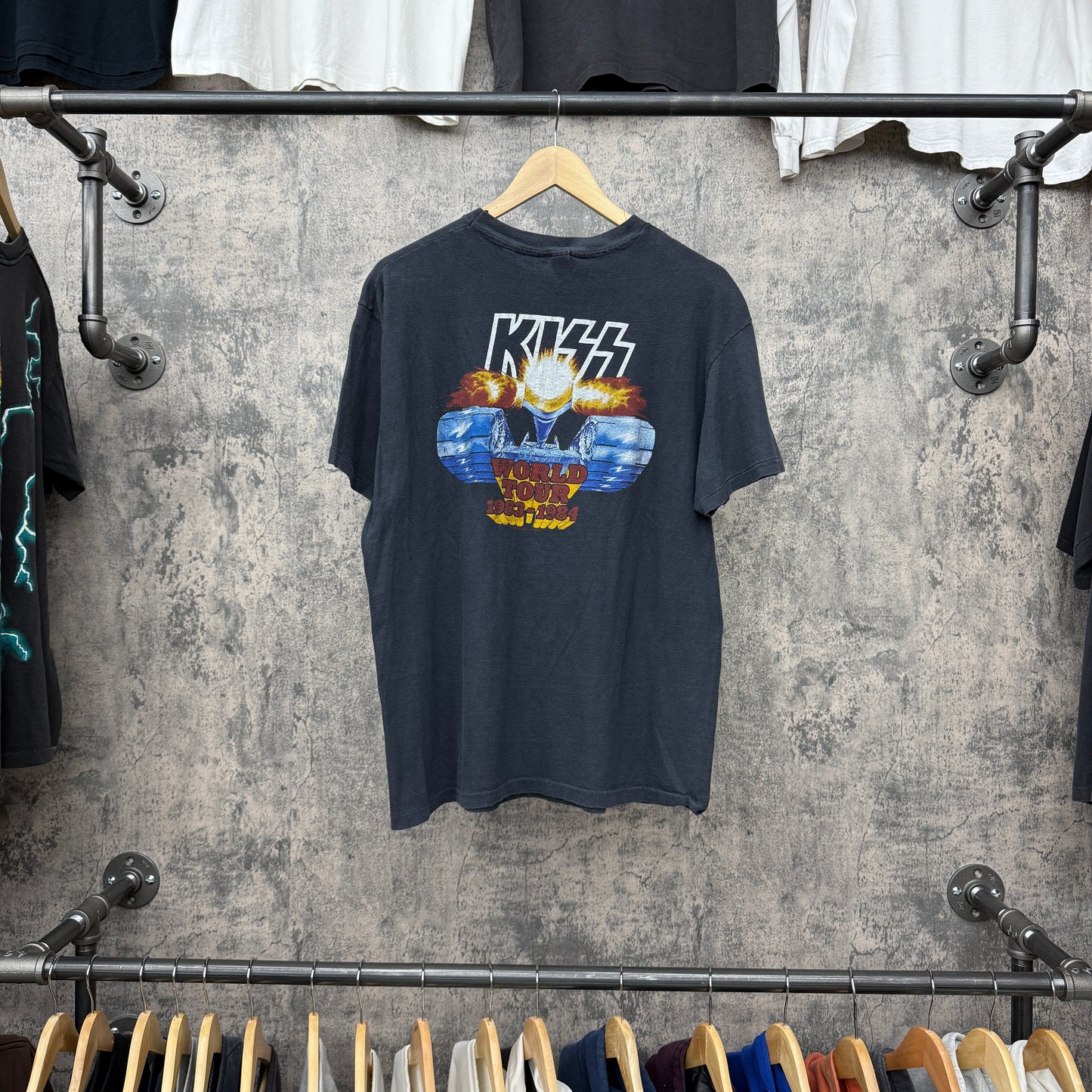 Kiss 1983 World Tour Tee Black SZ L