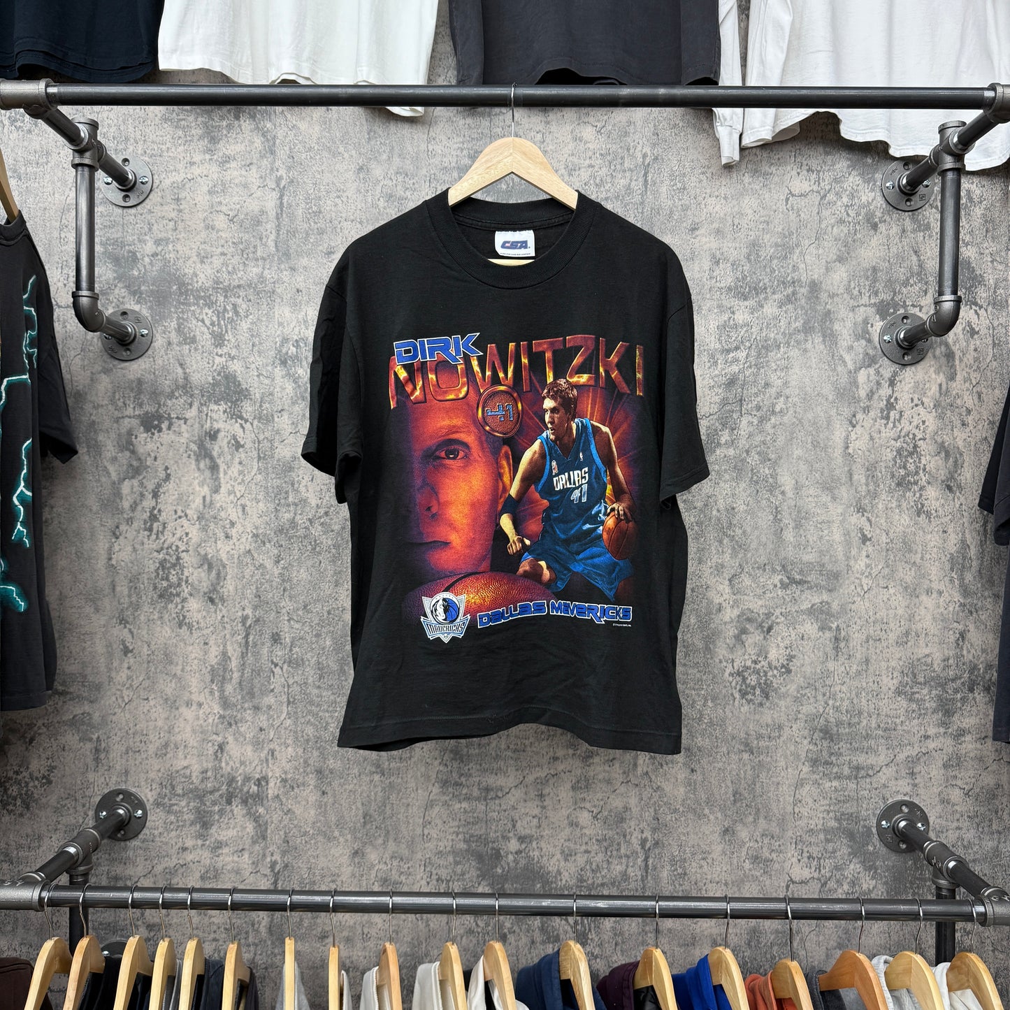 90s Dirk Mavs Coin Series Tee SZ L