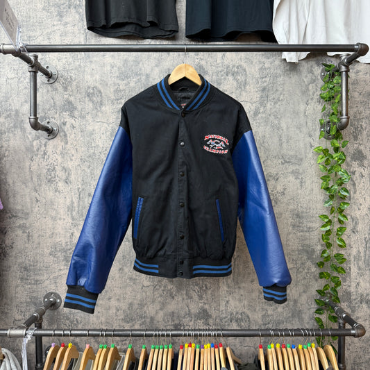 NAC Racing Leather Jacket Black/Blue SZ XL