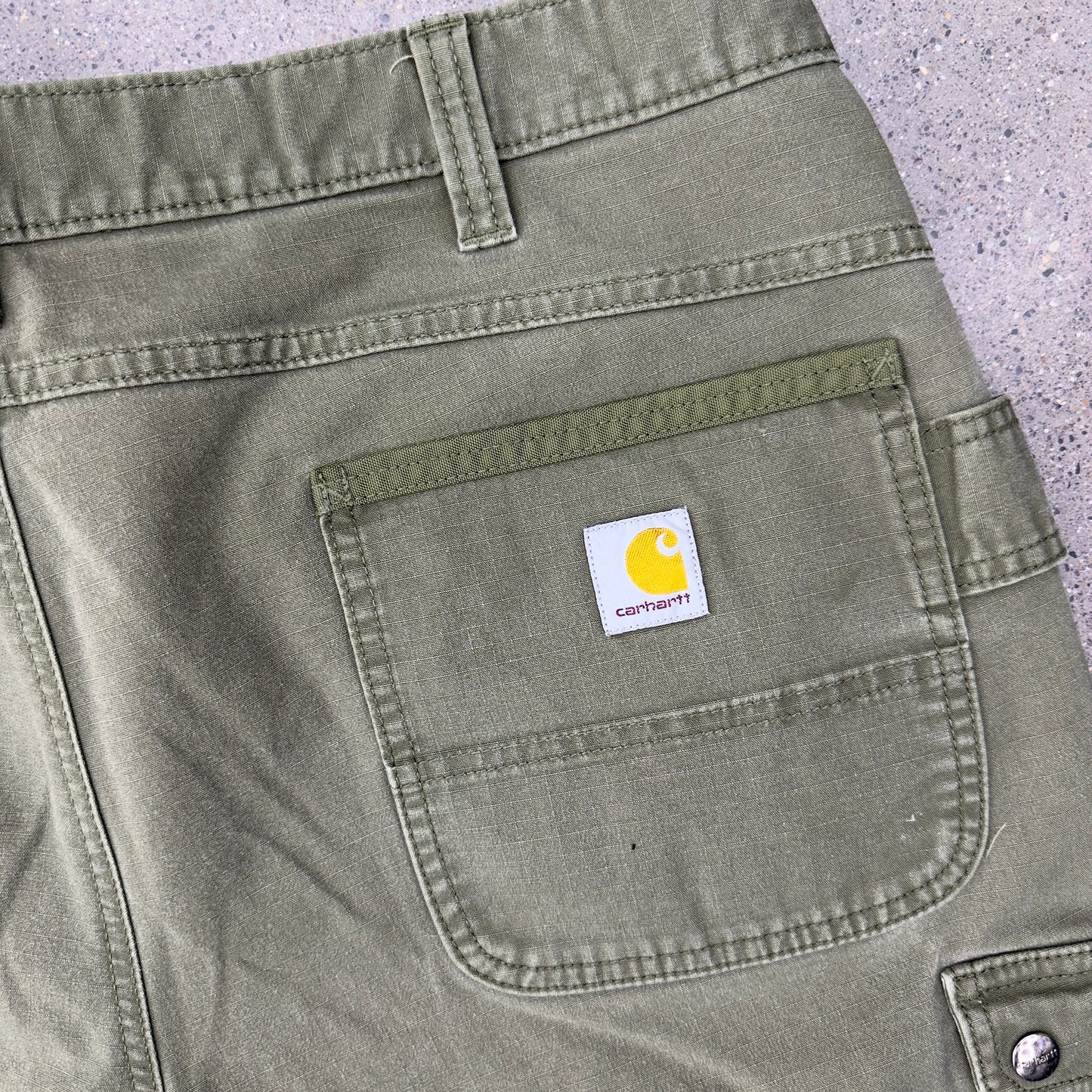 Carhartt Olive Green Double Knee SZ 40x32