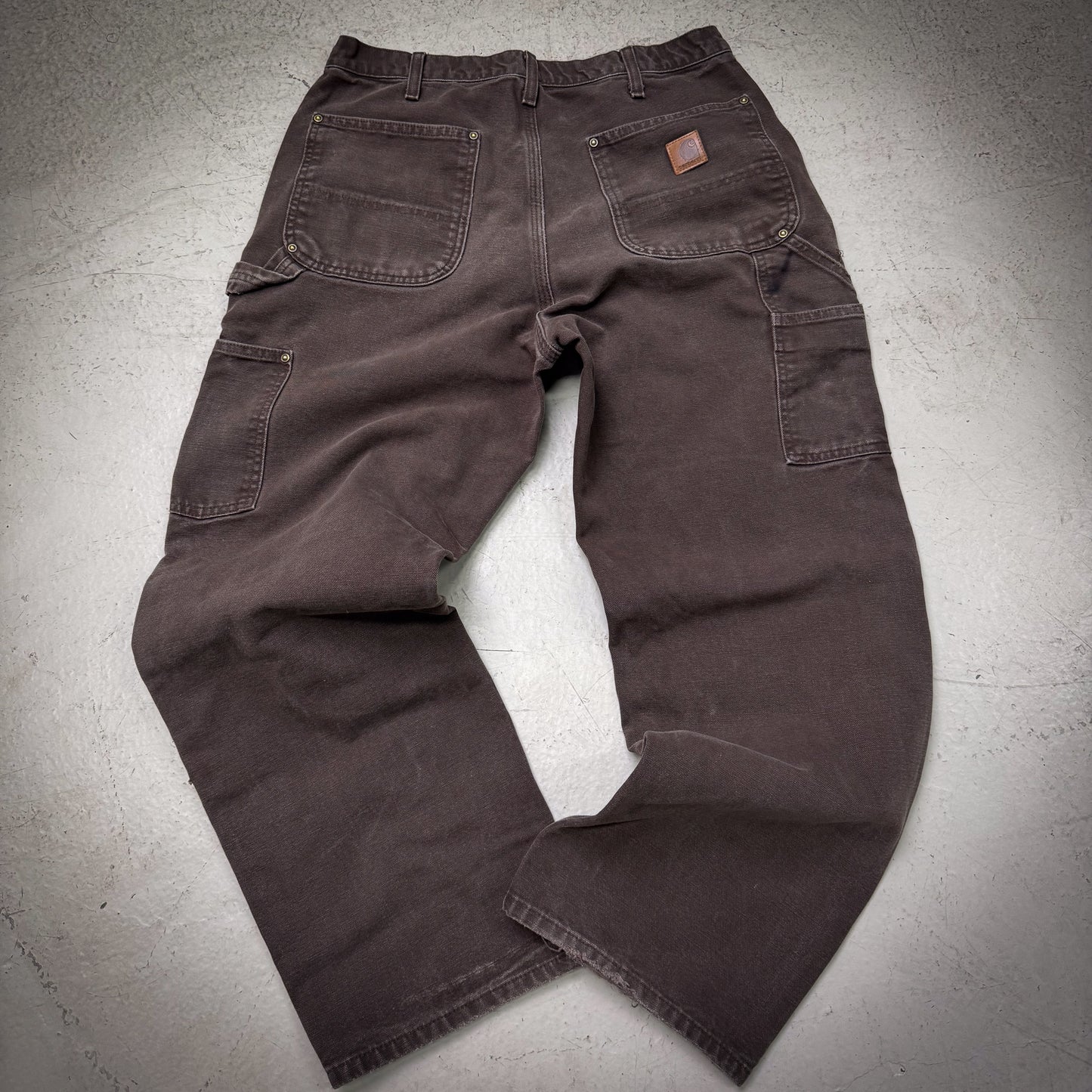 Vintage Carhartt Chocolate Double Knee Pant (Size 33x30)