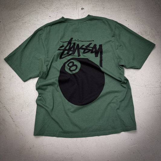 Stussy 8-Ball Pine Green Tee (Size Large) - NEW
