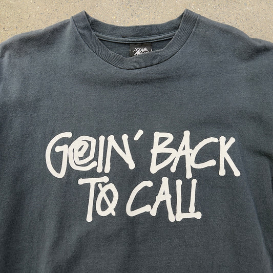 Stussy Going Back To Cali Black Tee SZ M