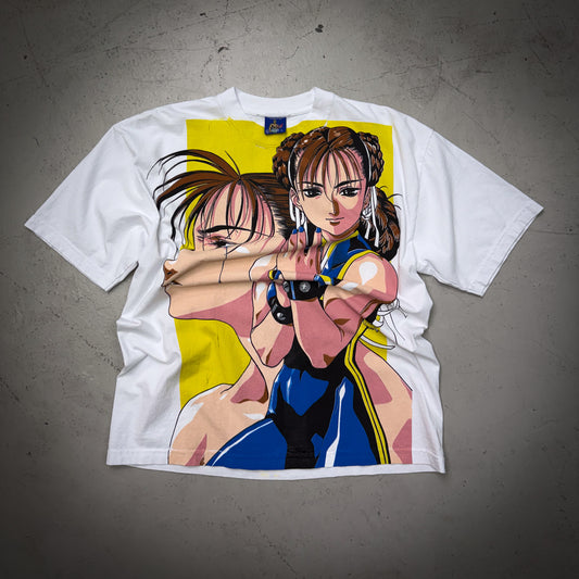 Chun-Li Vintage Rush AOP Tee (Size Large) - NEW