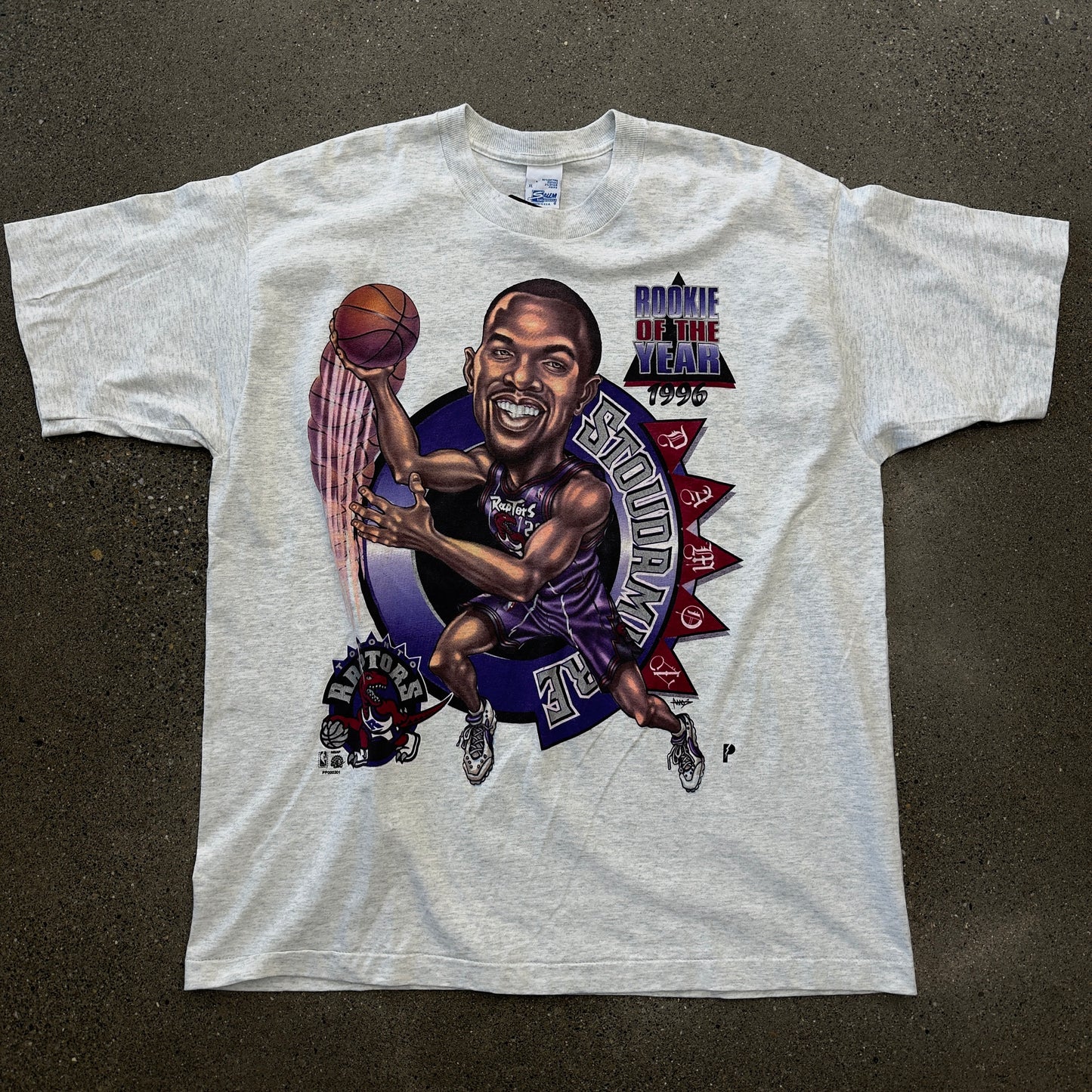 1996 Damon Stoudamire Rookie Of The Year Tee SZ XL