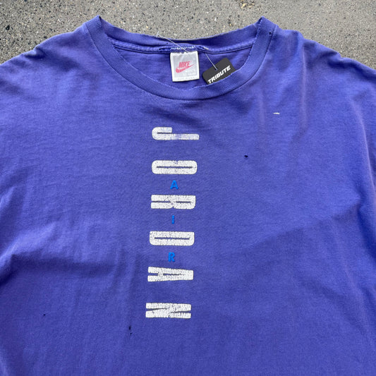 90s Air Jordan Purple Tee Spell Out SZ M