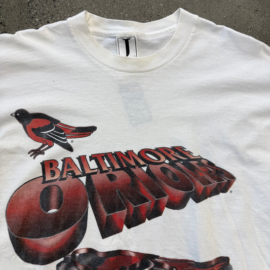 1994 Baltimore Orielos White Tee SZ XL