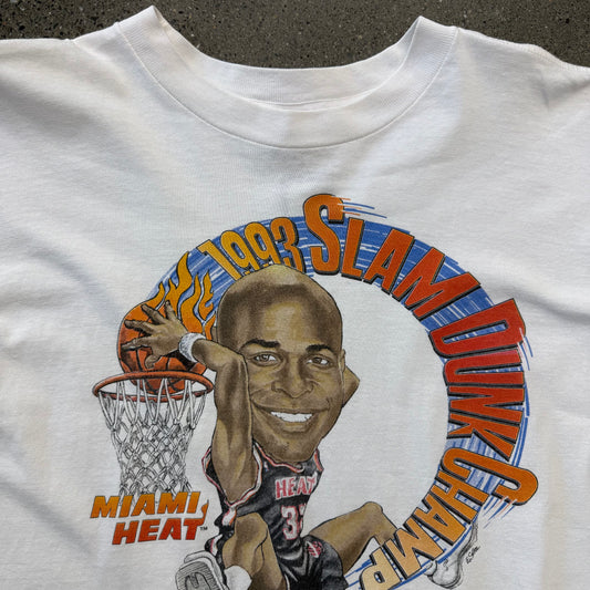 1993 Harold Miner Dunk Champion Tee SZ Large