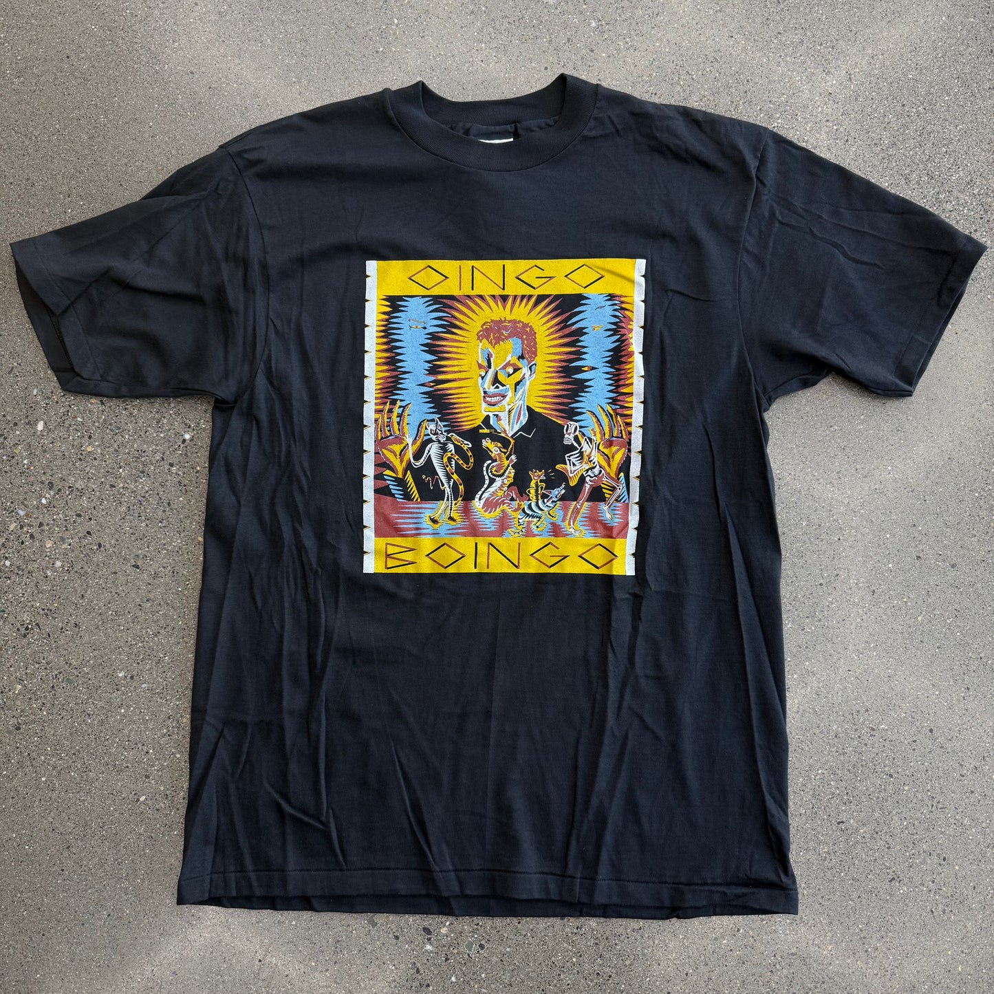 90s Oingo Boingo Band Tee Black SZ XL