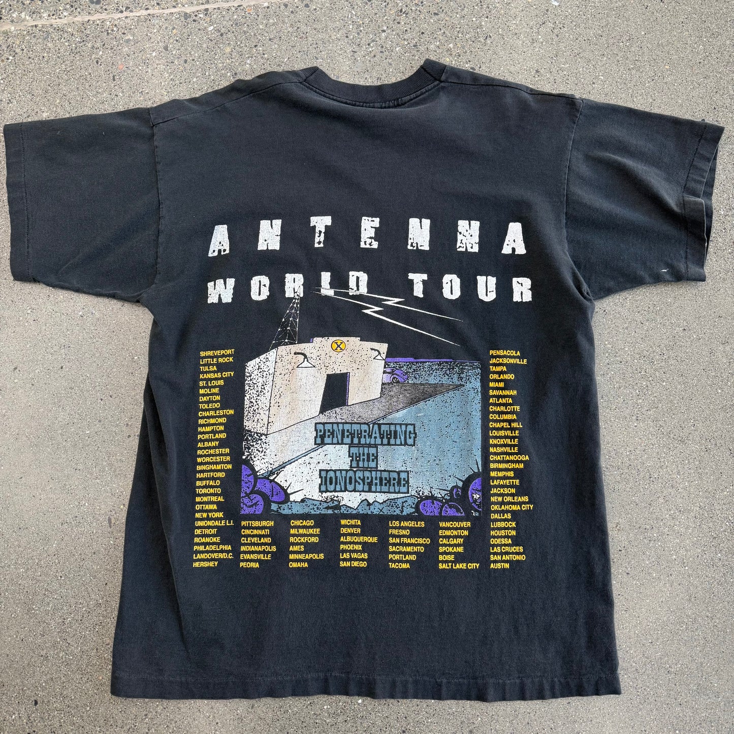 ZZ Top Antenna 90s Tour Tee SZ XL