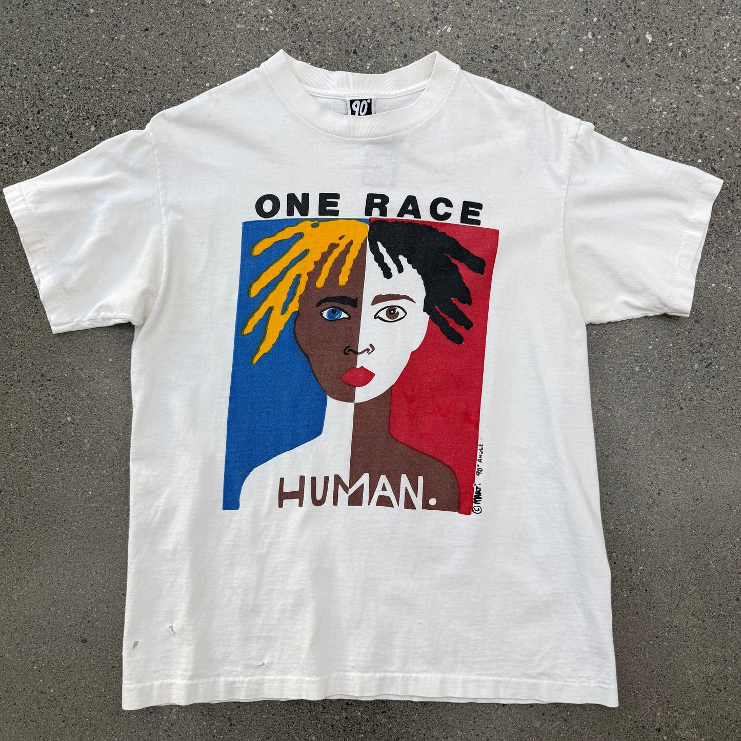 1990 One Race Human Tee Size Large