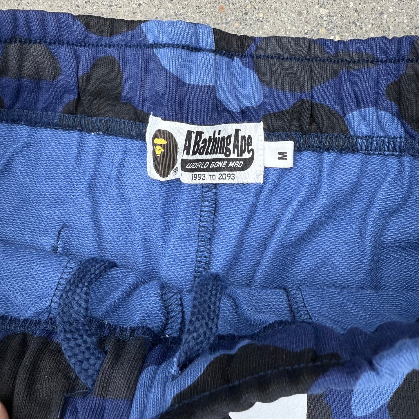Bape Shark Face Shorts Navy Camo
