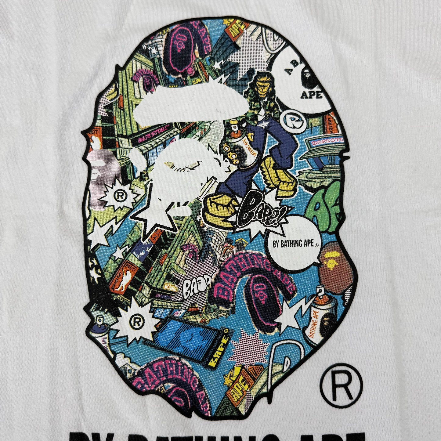 Bape Comic Tee White