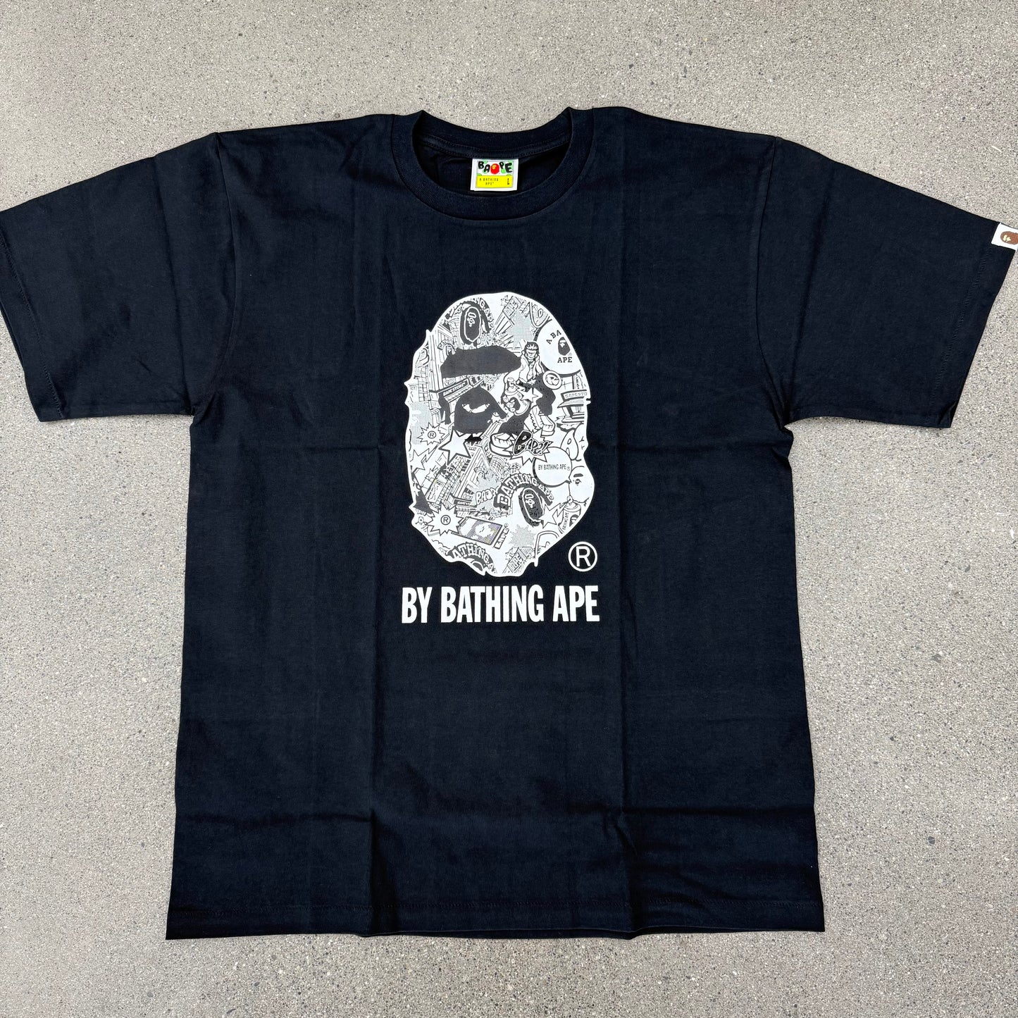 Bape Comic Tee Black