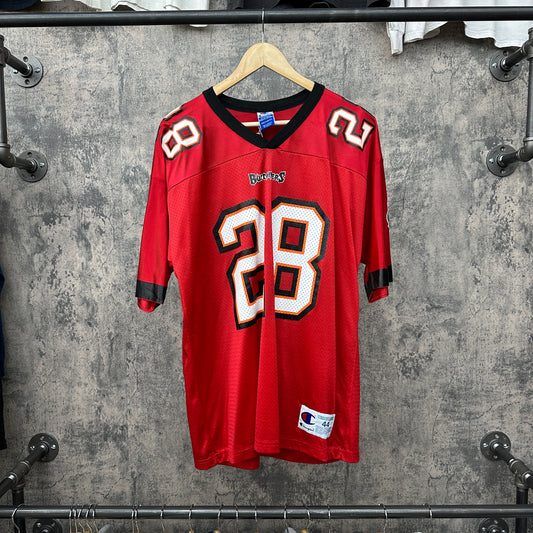 Warrick Dunn #28 Bucs Red Champion SZ S