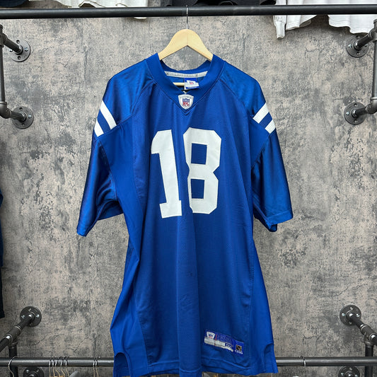 Manning #18 Colts Jersey Blue Champion SZ XL