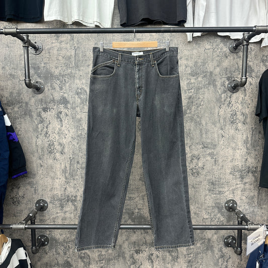 34 x 32 Levi Silver Tab Faded Black Denim