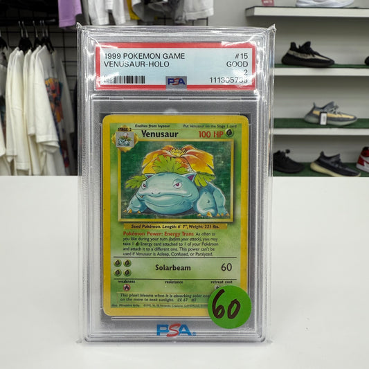 1999 Venasaur Base Set PSA 2