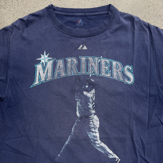 Majestic Griffey 24# Faded Tee SZ M