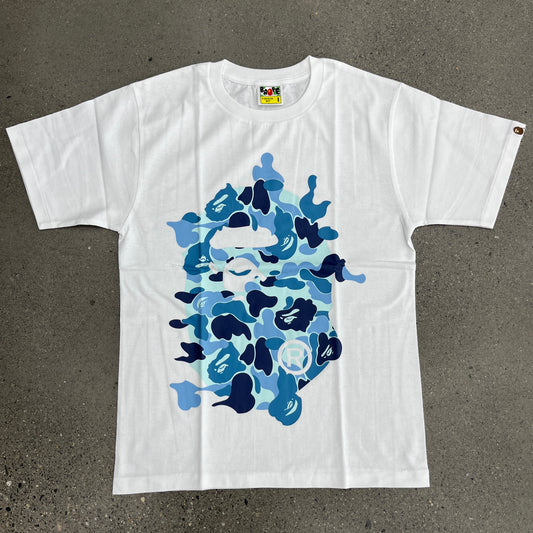 (NEW) Bape Tee White Baby Blue Camo (Multiple Size)