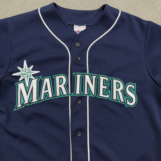 Majestic Navy Mariners Jersey SZ XL