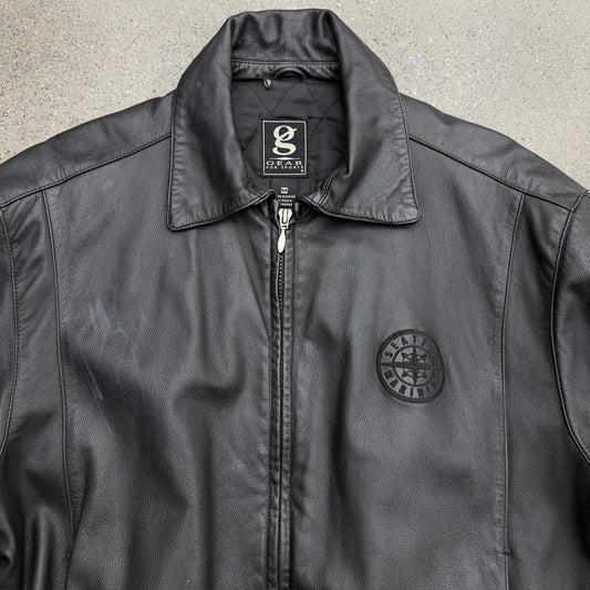 90’s Seattle Mariners Gear Sports Leather Jacket SZ M