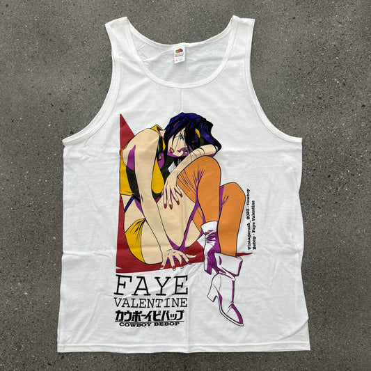 Faye Valentine Cowboy Bebop Tank White SZ M