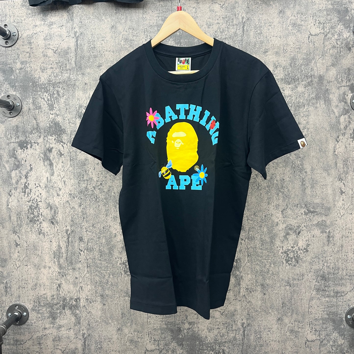 Bape Tee Spring Black SZ L