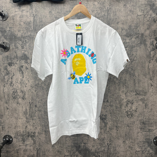 Bape Tee Spring White SZ L