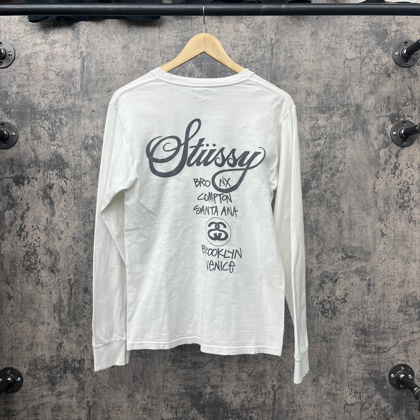 Stussy L/S Worldwide SZ S