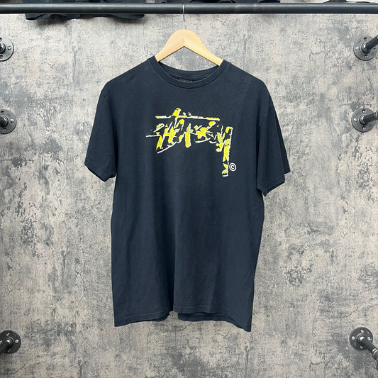 Stussy Tee Yellow Flower SZ M